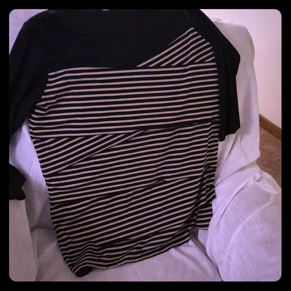 Classic Black and Tan layered top